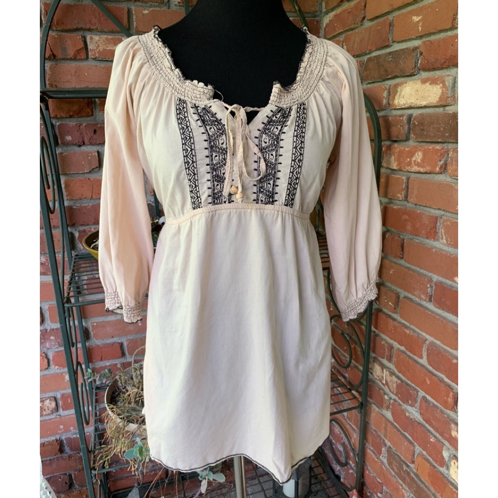 Oh!Mamma Maternity Peasant Blouse- Large